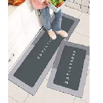 2Pcs Kitchen & Shower room Floor Mat