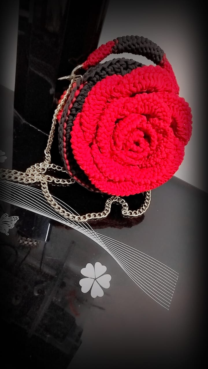 Crochet hand made bag