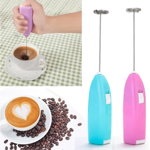 🔴Milk Frother Handheld Foamer Coffee Maker