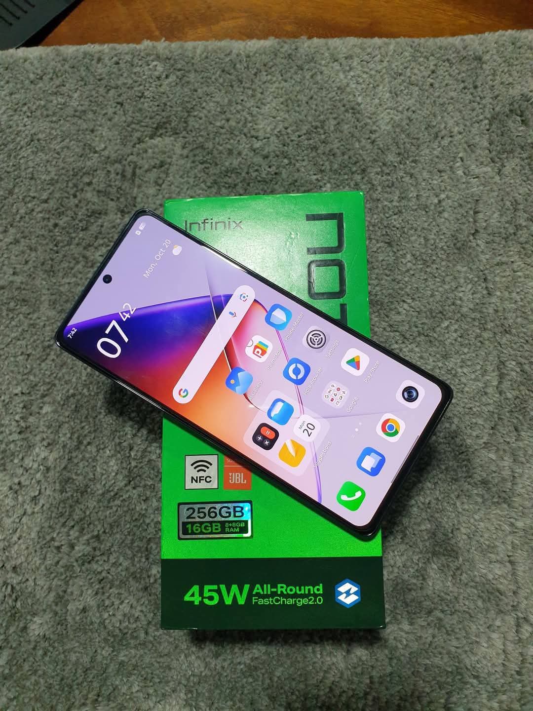 Infinix note 40 full set box