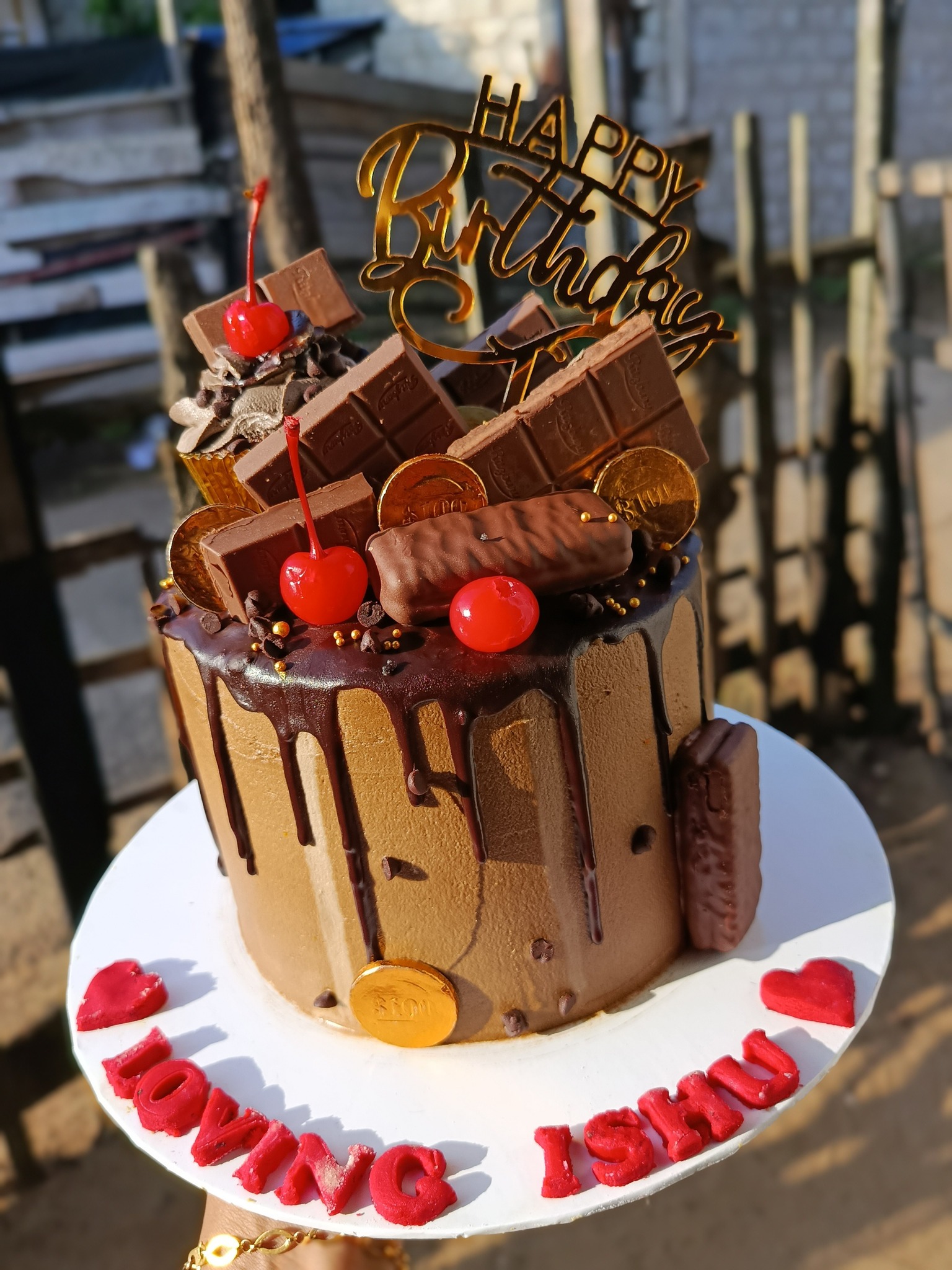 Chocolate 1kg ribbon cake