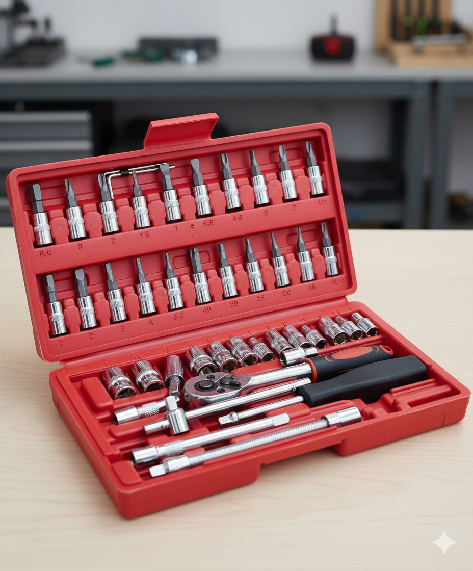 46-Piece Professional Home & Auto Tool Set