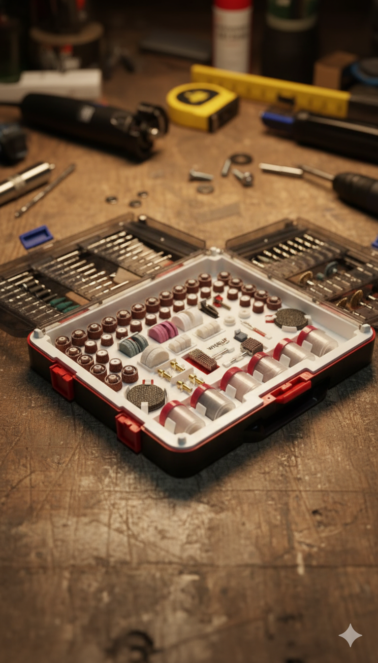 Wiseup 508-Sets Rotary Accessory Kit